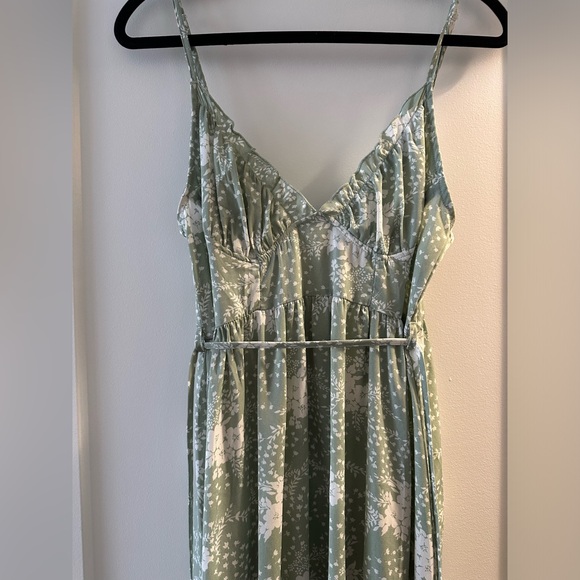 Green Floral maxi dress strappy - Picture 5 of 6